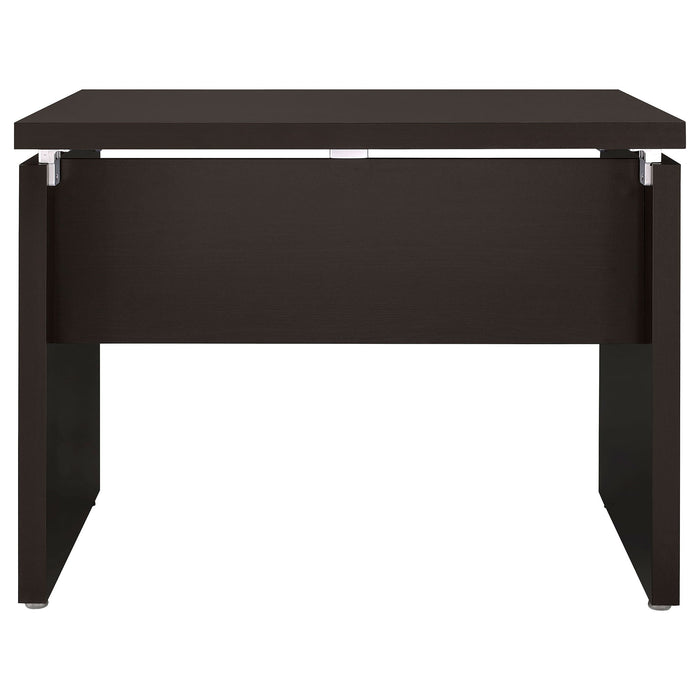 Ulloa - L Shape Desk With Mobile File Cabinet - Cappuccino