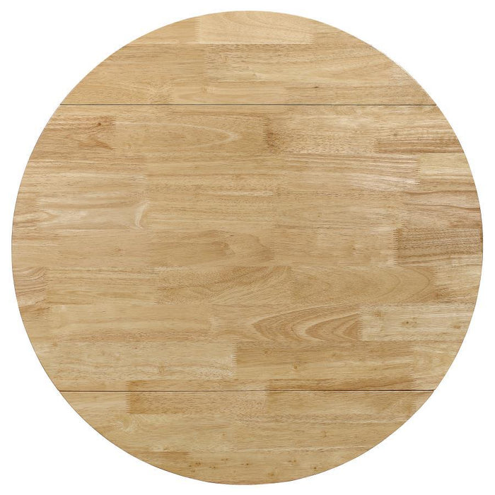 Bucknell - 3 Piece Round Drop Leaf Dining Table Set