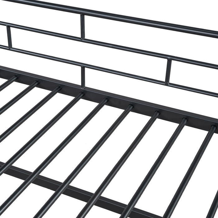 Loft Bed With Storage Stairs And Metal Frame