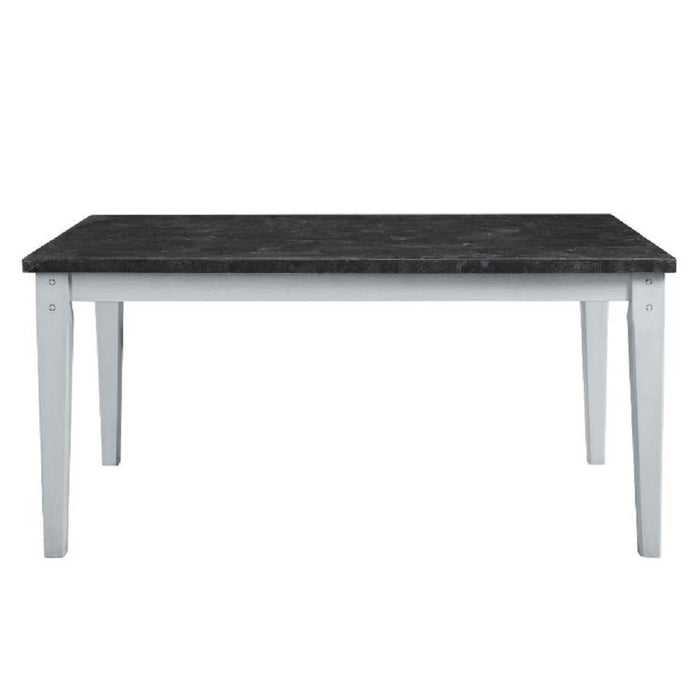 Lanton - Dining Table - Natural Marble & Antique White