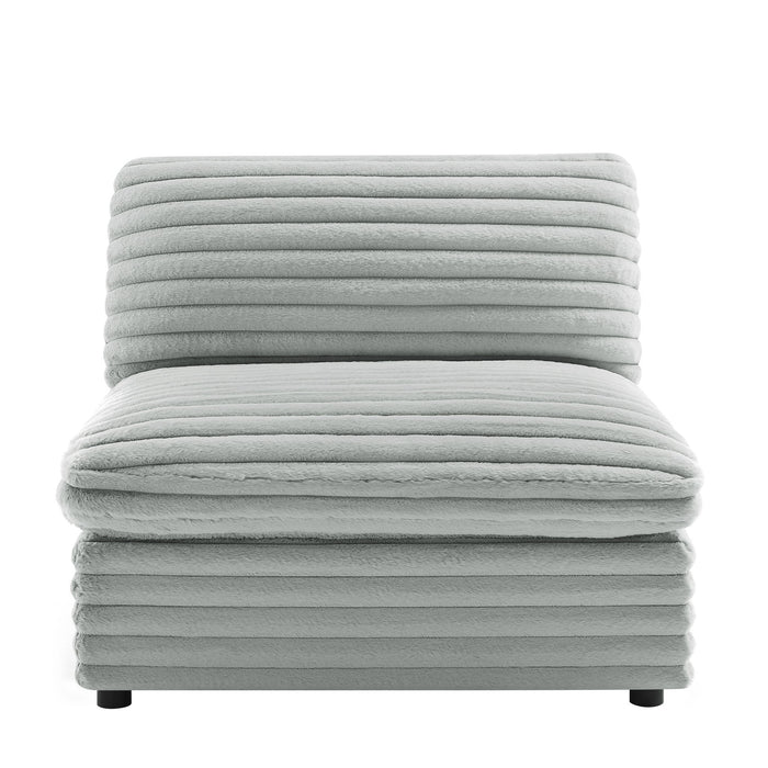 Jenny - rmless Slipper Chair - Gray