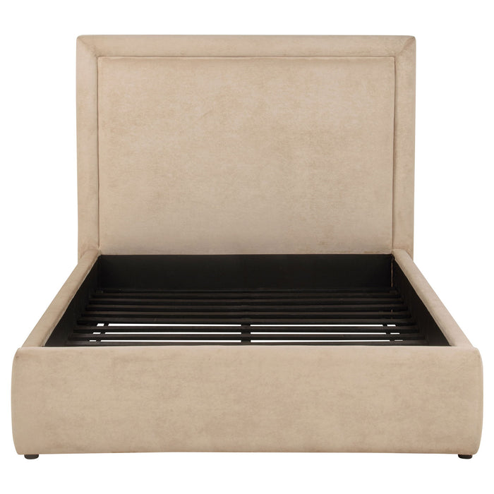 Lawson 54-inch Upholstered Full Platform Bed Light Saddle