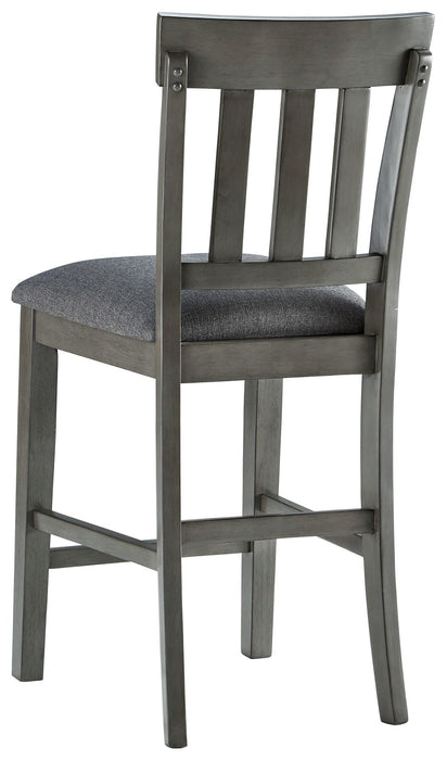 Hallanden - Upholstered Barstool (Set of 2) - Black / Gray