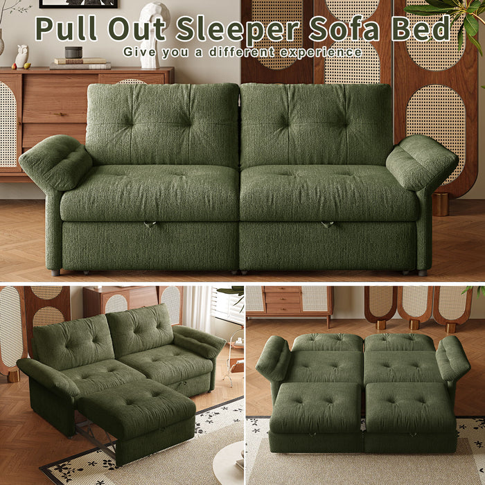 Sofa Bed, 2 In 1 Design For Living Rooms