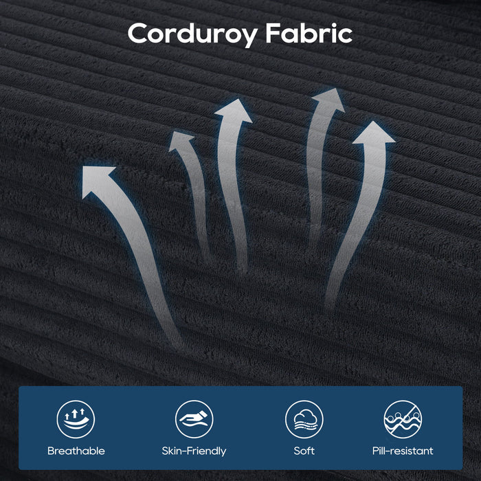 Modern L - Shaped Sectional Couch With Memory Foam