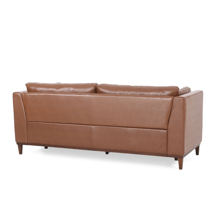 Contemporary 3 Seater Sofa Upholstery - Light Brown