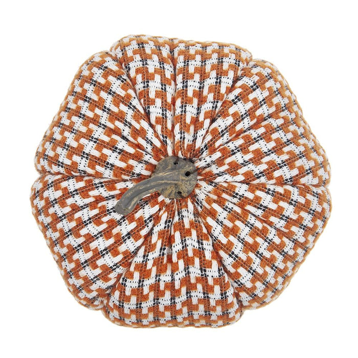 Pumpkin Ornament Decor For Holiday Harvest Festival Fall Festival & Thanksgiving (Set of 2) - Orange Multi