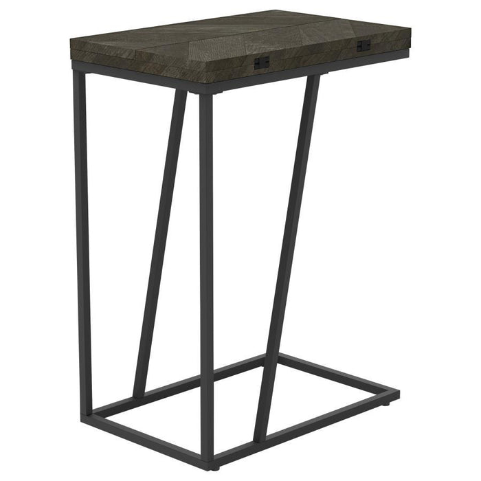 Carly - Expandable Engineered Wood C-Shaped Side Table