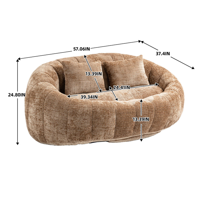Bean Bag Lazy Sofa, Durable Comfort Lounger High Back Bean Bag Chair Couch