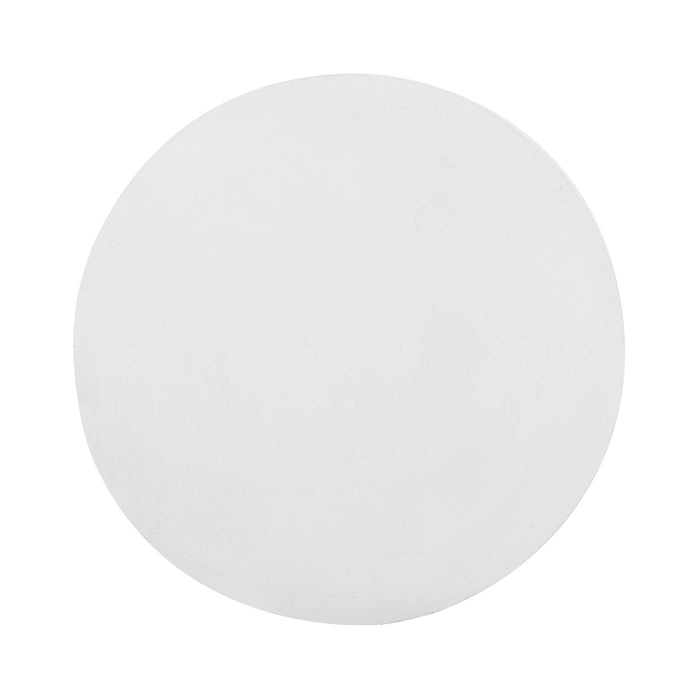 Outdoor Lightweight Concrete End Table With Hourglass Structure - Antique White