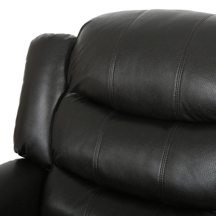 Classic Design Recliner, Upholstery Recliner, Glider Recliner - Black Berry