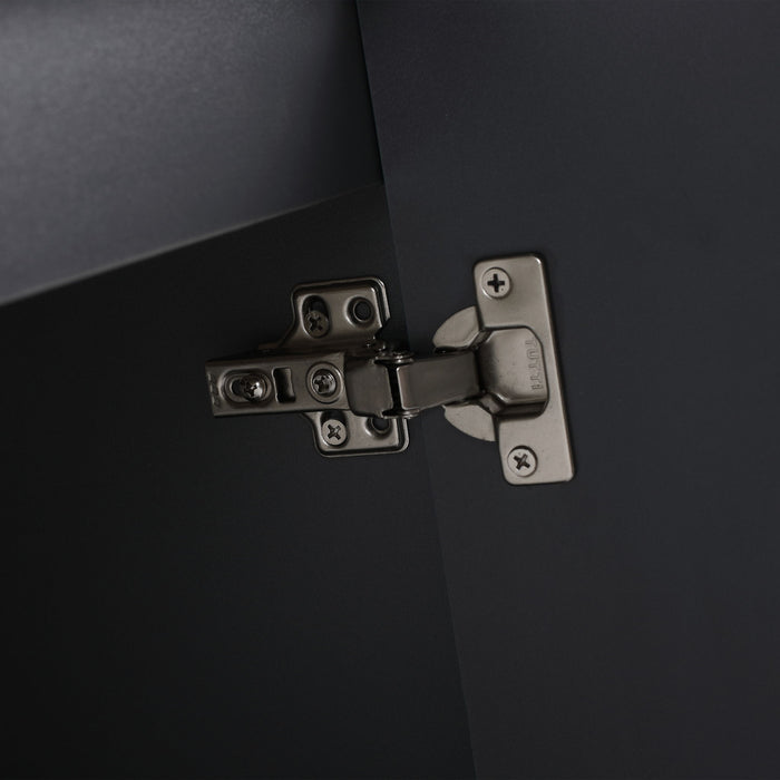 Contemporary Wall Mounted Bathroom Vanity With Resin Double Sink