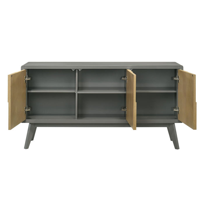 Blayde - Server - Light Gray & Natural