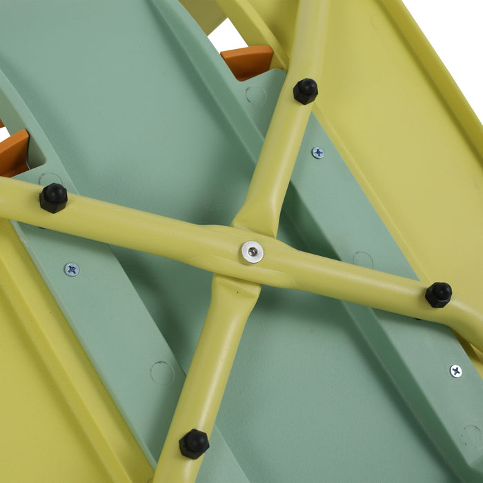 Modern Striped Blocking Single Chairs, Waterproof And Fade Resistant (Set of 4)