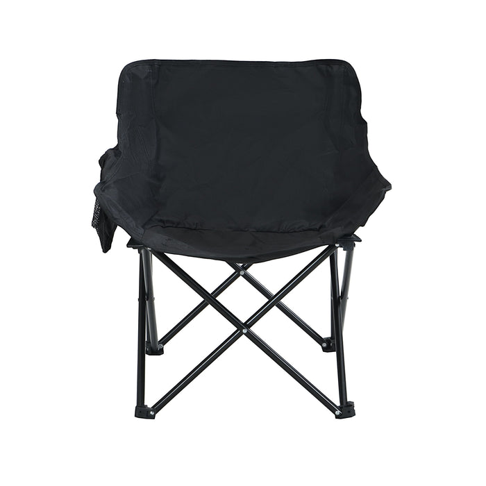 2 Pieces Outdoor Camping Chairs Folding / Portable, Comfortable Seating, Durable Steel Fram