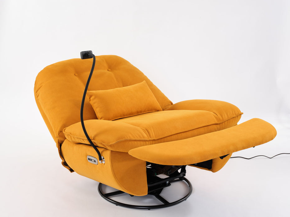 Power Recliner Swivel Glider USB Charger With Bluetooth Music Player, Sleep, Working, Game And Leisure