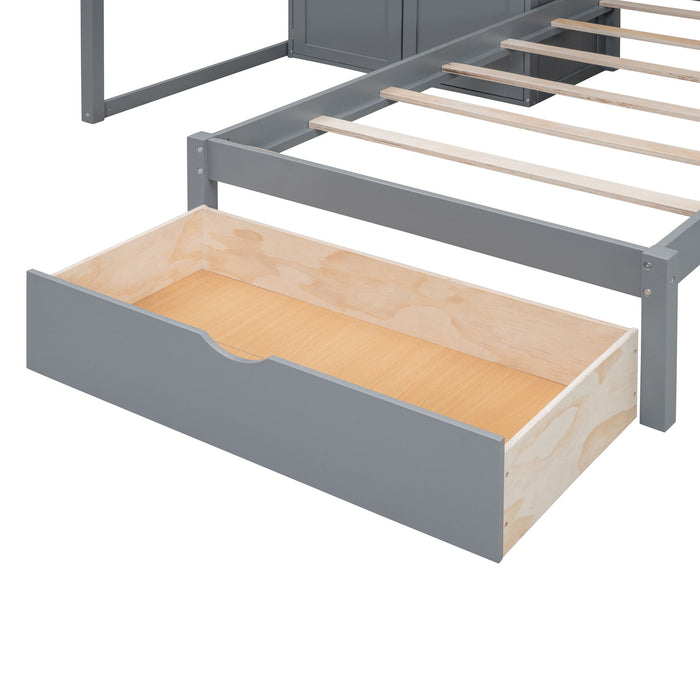 Bunk Bed With Wardrobe, Drawers