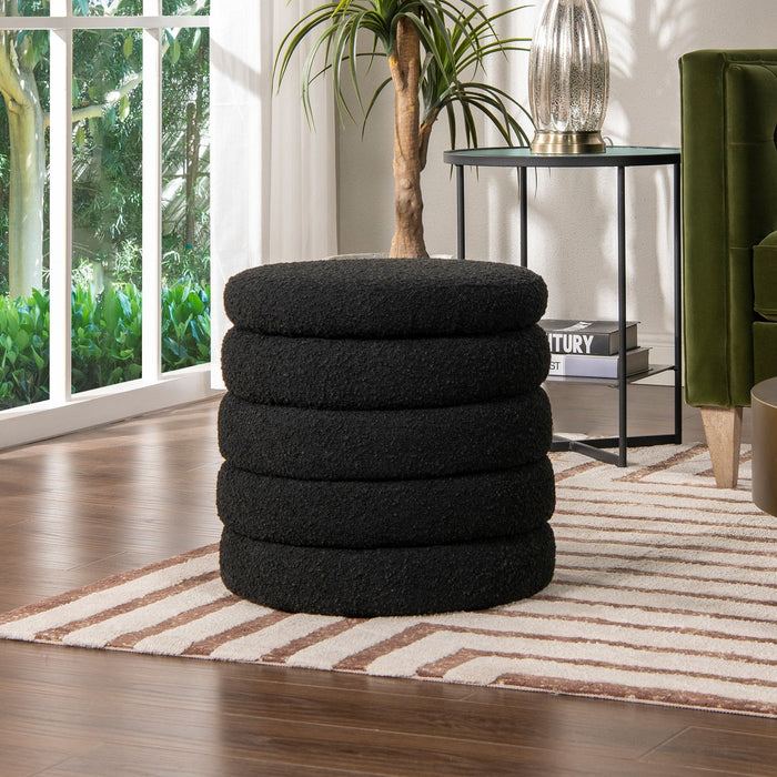 Fuji - Oversized Round Storage Ottoman