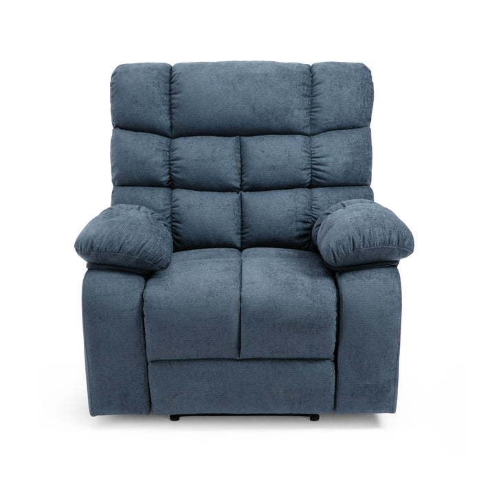 Contemporary Massage Recliner With Pillow Tufted Design - Charcoal