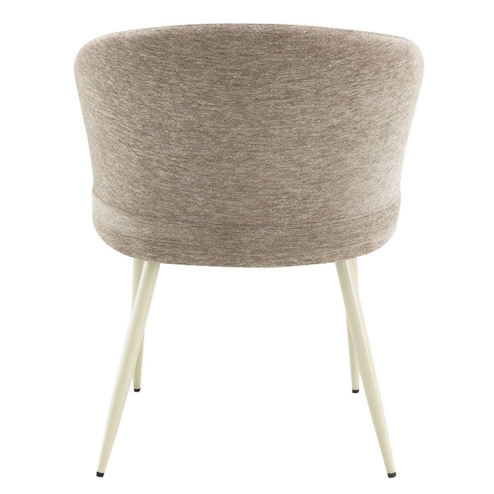 Ogin - Arm Chair (Set of 2) - Dark Beige & Natual