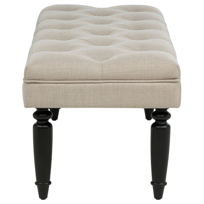 Marsha 52-inch Upholstered Entryway Accent Bench Latte