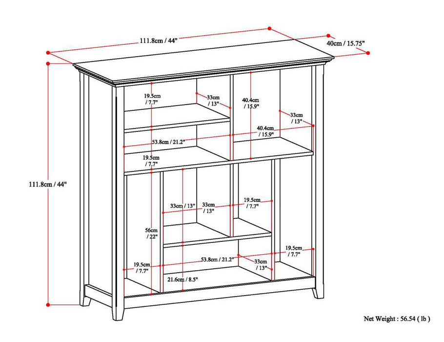 Amherst - Multi Cube Bookcase And Storage Unit - Light Brown