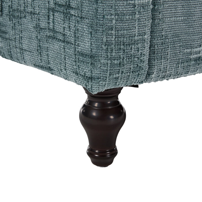 Chenille 2 Seater Sofa With LED Light, USB Charging Port, And Storage Bag