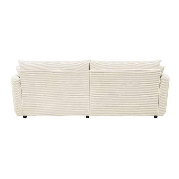 Oversized Double Chaise Lounge Sofa With USB Ports