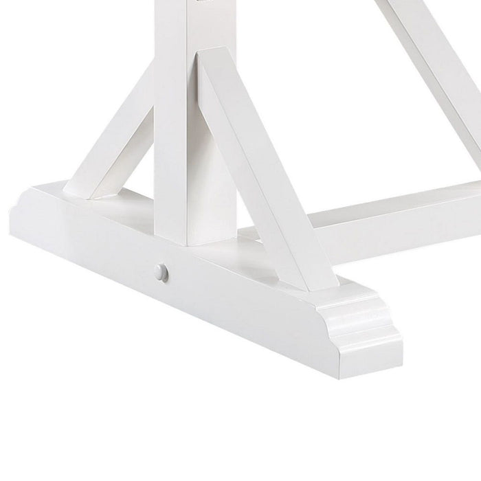 Hollyn - Dining Table With Engineered Stone Top - Engineered Stone & White