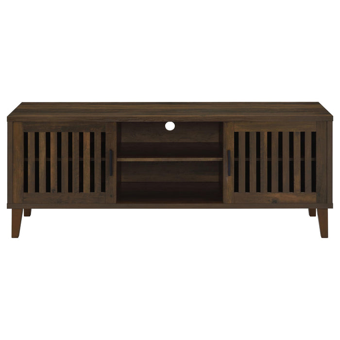 Jenine - 2 Door 60" TV Stand - Brown