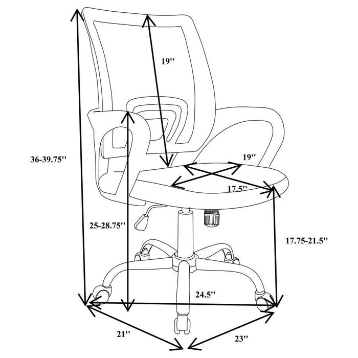 Felton - Upholstered Adjustable Home Office Desk Chair