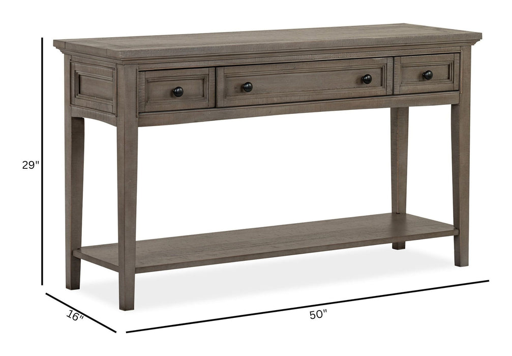 Paxton Place - Rectangular Sofa Table - Dovetail Gray