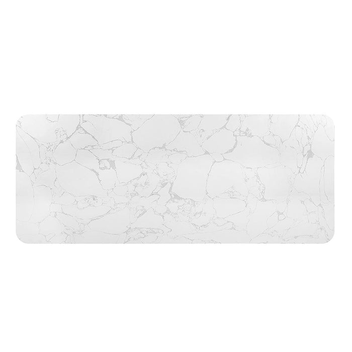 Clayten - Dining Table With Marble Top - White / Espresso