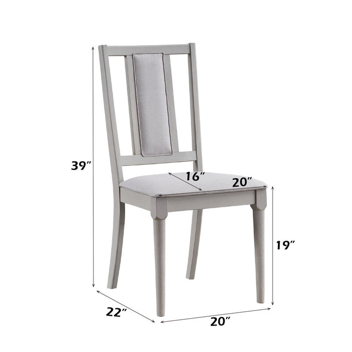 Marta - Side Chair (Set of 2) - Beige Linen & Natural