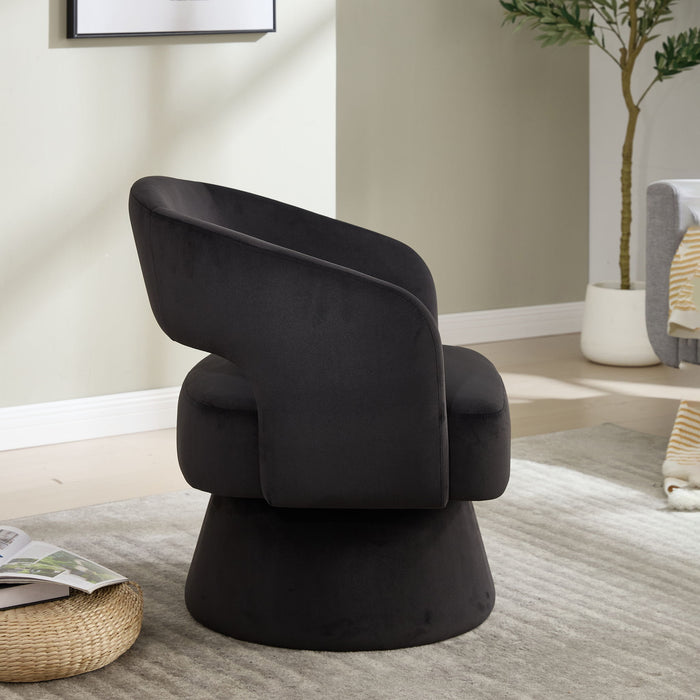 Swivel Barrel Chair With 360 Degree Rotation