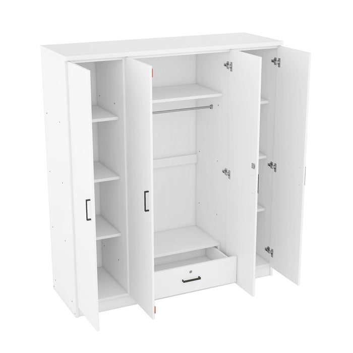 4 Door Wardrobe With 1 Drawer