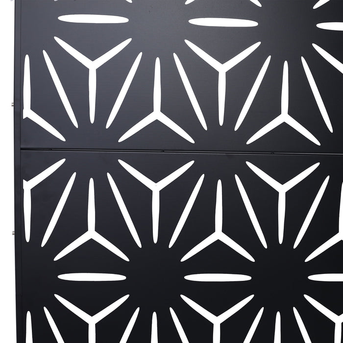 Outdoor & Indoor Metal Privacy Screen, Freestanding Decorative Panels