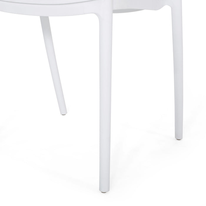 Outdoor Stacking Dining Side Chair (Set of 2)