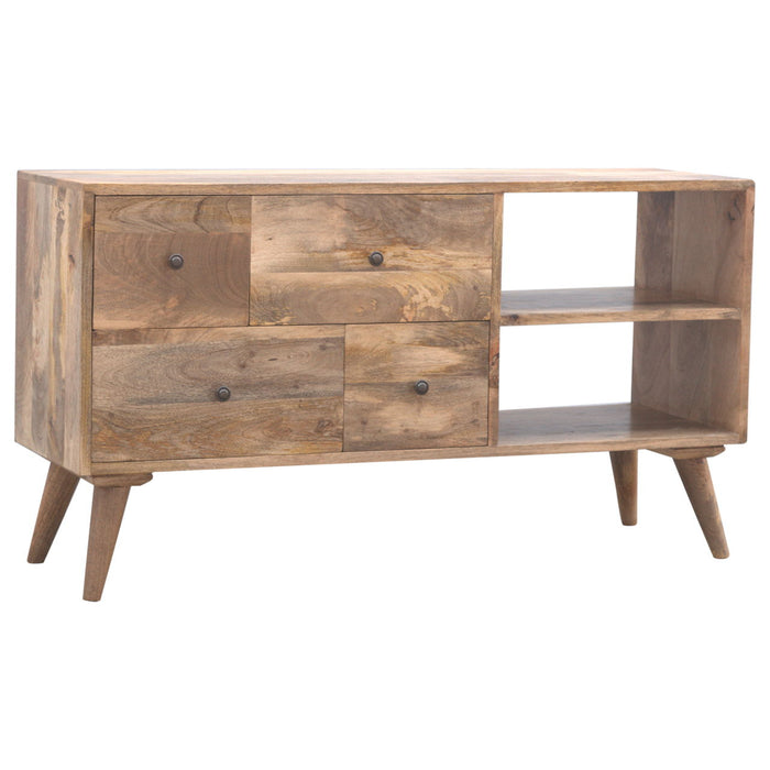 Multi Drawer Media Unit - Brown