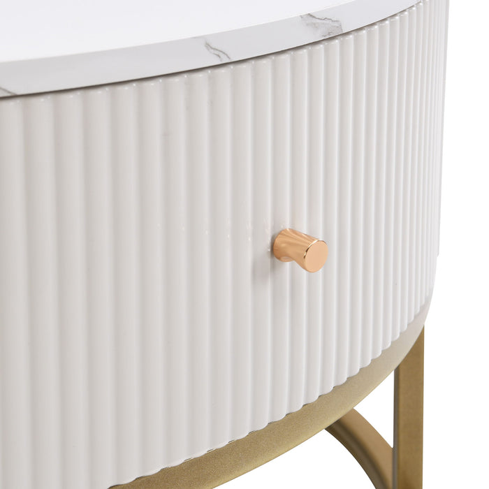 Modern Round Table With Drawers