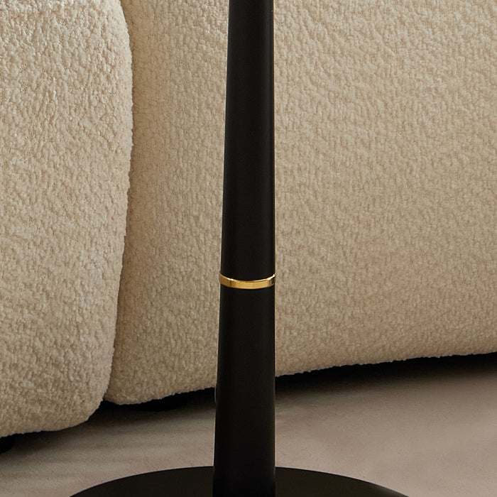 Modern Square Coffee Table And Computer Desk - Black / Gold