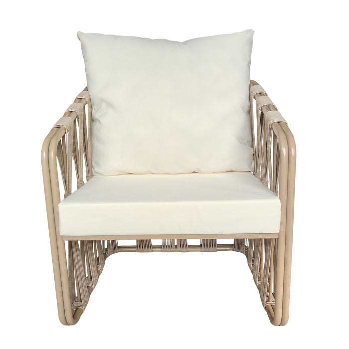 Chair With Cushion (Set of 2) - Beige