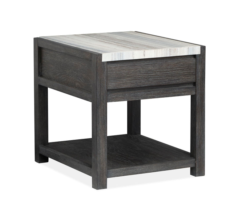 Plum Creek - Rectangular End Table - Ravenwood Black