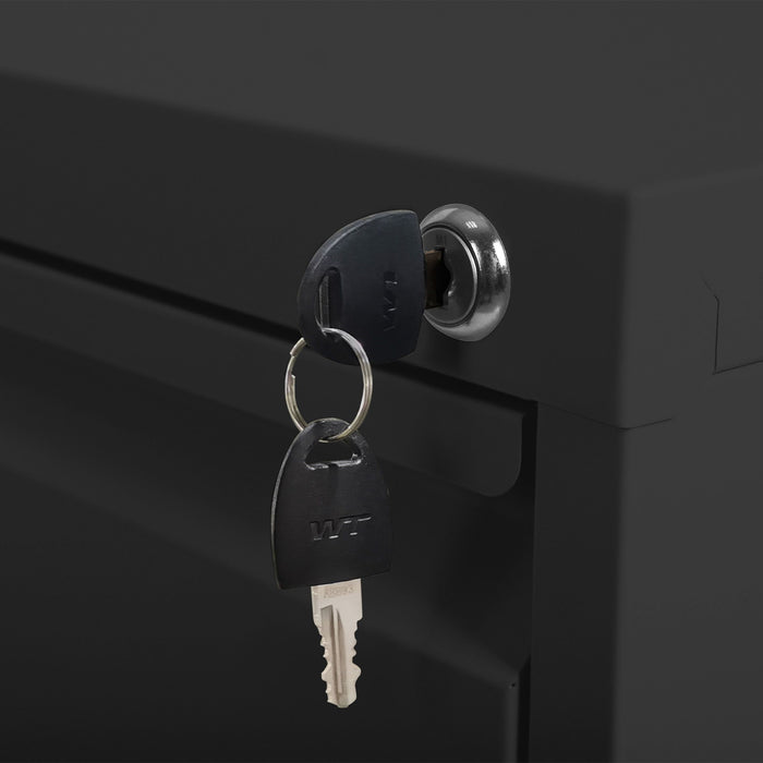 Drawer Metal Locking Vertical File Cabinet With Wheels Heavy Duty Lockable Storage