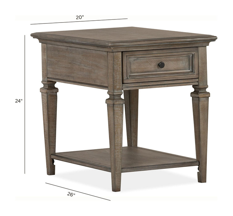 Lancaster - Rectangular End Table - Dove Tail Gray