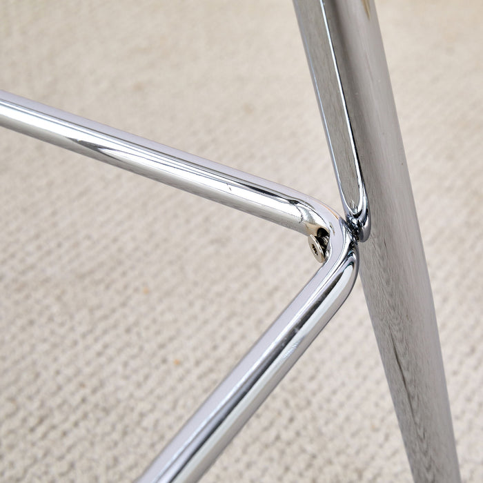 Stylish Upholstered Bar Chairs With Metal Leg