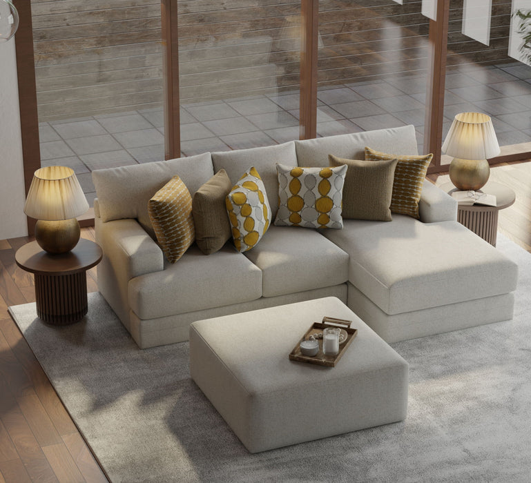 Tori - Sectional With Comfort Coil Seating, Cocktail Ottoman And Accent Pillows Included