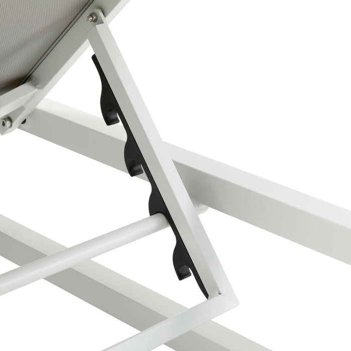 Chaise Lounge With 5 Reclining Positions, Outdoor Patio Lounge Chairs