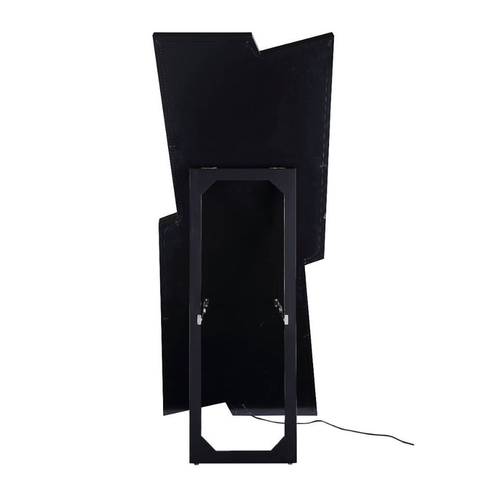 Noralie - 63" Floor Mirror - Mirrored & Faux Diamonds