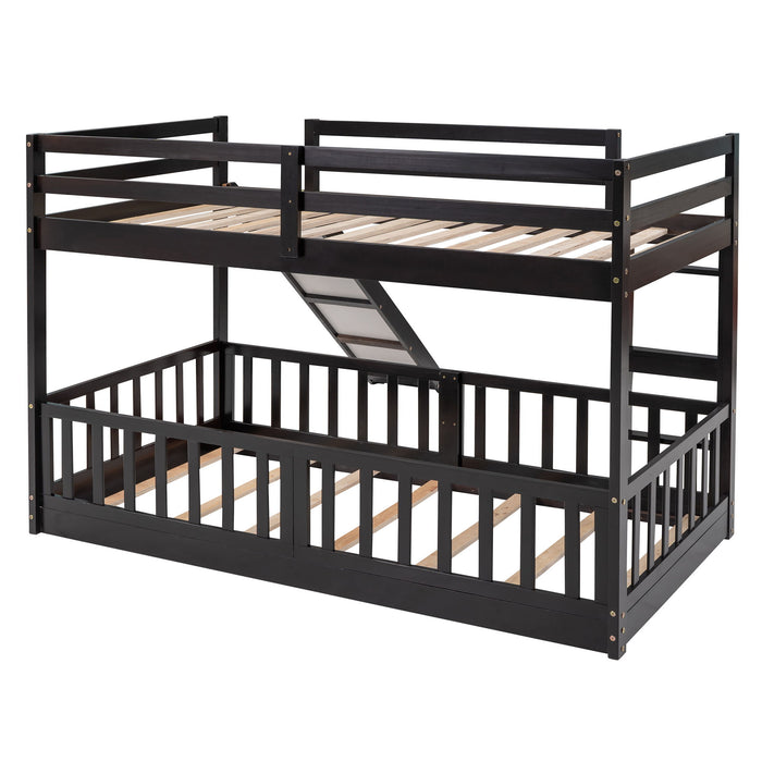 Bunk Bed With Convertible Ladder And Slide